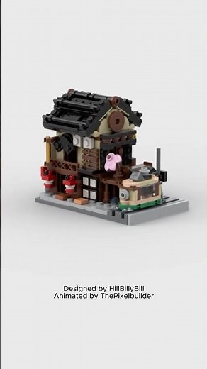 ‪@LEGO‬ Mini Sushi Restaurant | 3D Animation Build