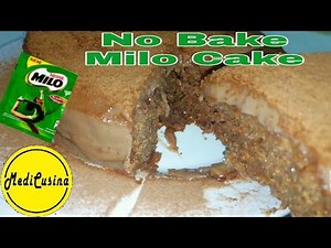 Super Easy No Bake Milo Cake Recipe