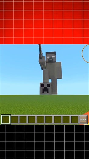 Herobrine Statue In Minecraft 🤯 #Shorts #Viral #Minecraft