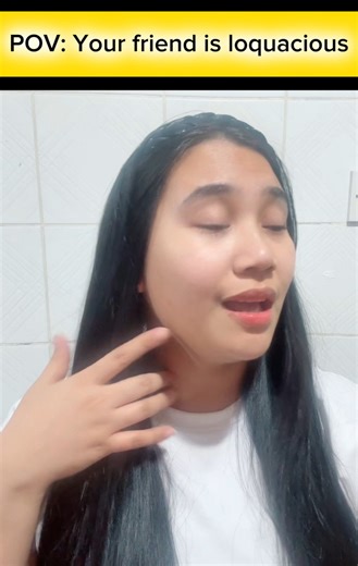 📚Word of the Day: Loquacious (adjective) Meaning: Very talkative. 🇵🇭: Madaldal Sample sentence: She’s so loquacious that one simple story turns into a 30-minute podcast. Are you loquacious… or just passionate? 👀 #pov #relatable #EnglishVocabulary 11/1000 @highlight | Sarrah Solibaga