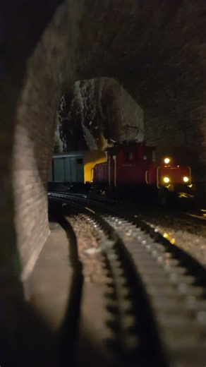 Im Tunnel: Ee 3/3 SBB mit Güterwagen H0 #train #modeltrain #tunnel #minitrain #modelrailwaylayout