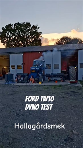 Ford TW10 dyno test / tehonmittaus #fordtractor #dieselpower #dynotest #dynosession