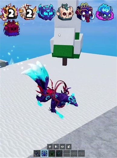 zoan F move vs bridge snow castle #roblox #bloxfruits #fruit