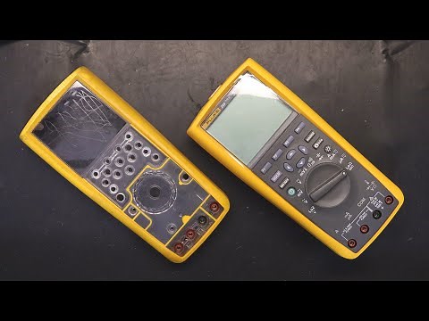 Repair Tutorial, Taking Apart and Replacing The Top & Bottom Case of Fluke 289 TRUE RMS Multimeter