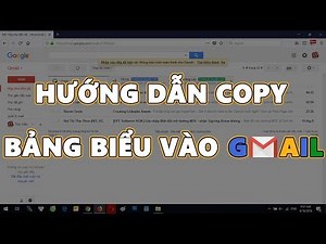 How to copy excel formatted table into Gmail
