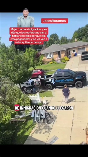 MIs respetos para esta mujer que corrio a ice 🧊 para sue no arrestaran a los rooferos en su casa