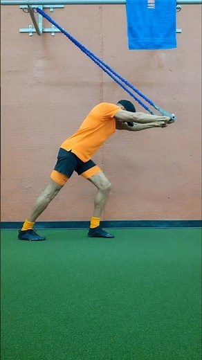 Band Overhead Triceps Extensions #shorts #band #triceps #tricepsworkout
