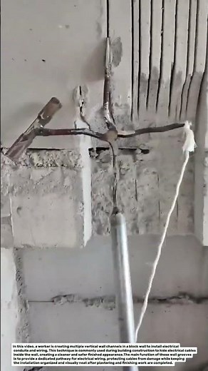 Smart Wall Channeling Technique for Electrical Wiring Installation.
