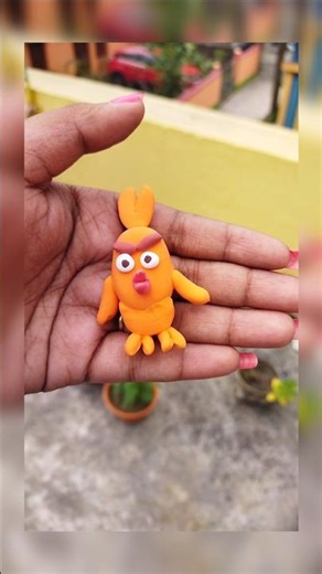 #How to make angry bird using super clay #diy #youtubeshorts #viral #clay #art #craft #angrybirds