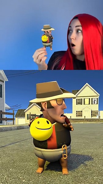 STACY REACTS Ball throwing game with the Sniper family#tf2 #funny #shorts #memes
