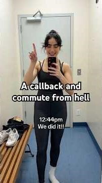 A callback in NYC and a commute from hell #professionaldancer #musicaltheatre #callback