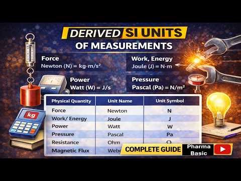 Derived SI Units Explained | Force, Work, Power, Pressure & More #siunit #measurement #physics
