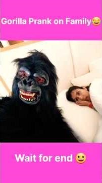 Gorilla prank with Family 😂 #shorts #viral #souravjoshivlogs #piyushjoshi #trending #kunalijoshi