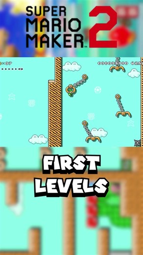 The FIRST LEVELS I made on Mario Maker 2 (Short Part 12)