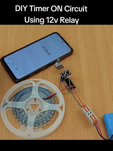 DIY Timer ON Circuit Using 12v Relay