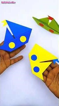 Fold and Float Simple Paper Boat Making | Sail Away Easy Paper Boat Crafts