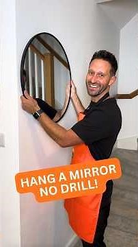 How to hang a mirror without drilling 🪞