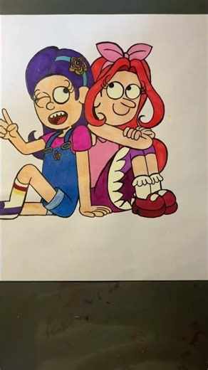 Purple Star and Red Ruby drawing