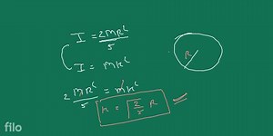 What is radius of gyration of a solid sphere about an axis pass... | Filo