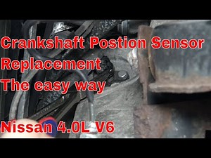 Crankshaft position sensor replacement Nissan 4.0L V6 Xterra Frontier Pathfinder