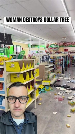 This woman is very clearly, to me at least, having some kind of mental health crisis. The original video went on for about 5 minutes and the entire time she’s just destroying things and screaming. This was at a Dollar Tree in Oklahoma. What would you do if you witnessed something like this?? #dollartree #customerservice #mentalhealth