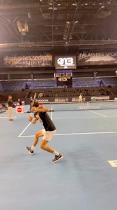 Dimitrov backhands during practice at @open13provence 🏷️ #dimitrov | Functional Tennis