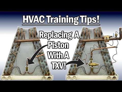 How to Replace a Piston with a TXV Metering Device! HVAC Service & Install Training!