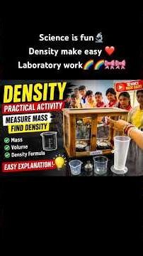 📚 Density Experiment for Class 8, 9 & 10 | Step-by-Step Practical #education # scienceexperiment