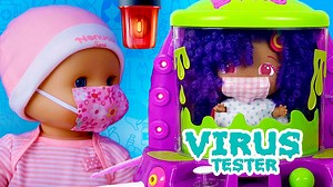 Hacemos la prueba a los BELLIES con el VIRUS TESTER - La guarderia Nenuco. | Bebes de Lidia