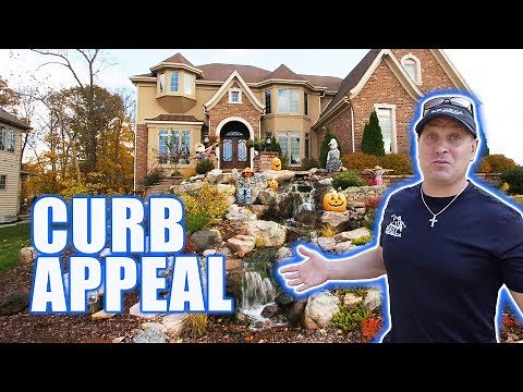 Front Yard WATERFALL for ULTIMATE Curb Appeal!