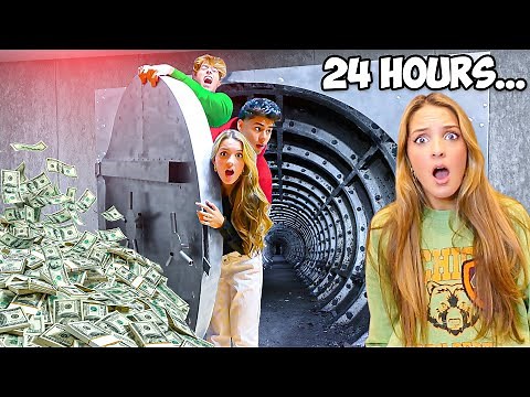 24 HOURS INSIDE A BANK VAULT!!