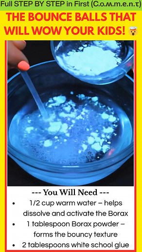 92K views · 428 reactions | Make Your Own Glowing Bounce Balls at Home Looking for a fun, hands-on science activity that kids will love? These DIY Glowing Bounce Balls are bright, bouncy, and totally mesmerizing. With just a few simple ingredients, you can create glowing, stretchy spheres that bring science to life right at home. | Kira Recipes | Facebook