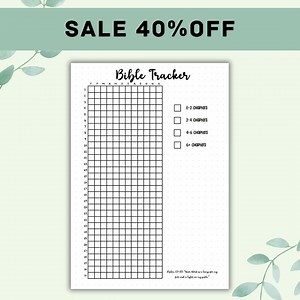Bible Tracker Template - A5 Bullet Journal Template - Christian Bullet Journal Templates - Etsy Canada