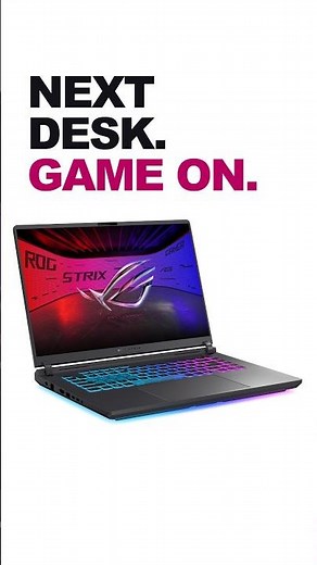 New Desk, Same Game: ROG Strix G16 #GamingLaptop #ASUSROG #RTX5060