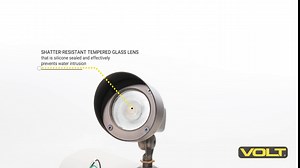 VOLT 120V 18W 4000K Integrated LED Brass Spotlight (1550 Lumens) for Landscape Lighting