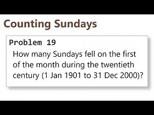 Project Euler: Problem 19 (C/C++)