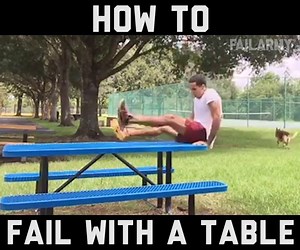 Time for a good old fashioned table match! | FailArmy