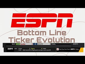 ESPN 28/58 Bottom Line Ticker History 1986-2022