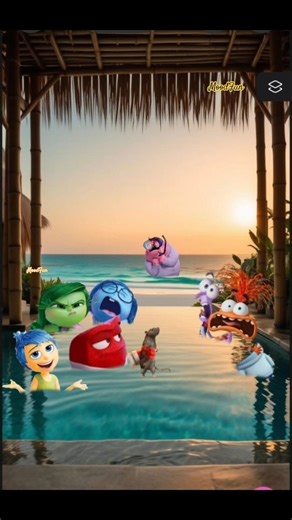 ANGER’S CRAZY PRANK! HE BROUGHT A RAT TO THE POOL 🐭 EVERYONE PANICS 😱 #insideout2 #funny