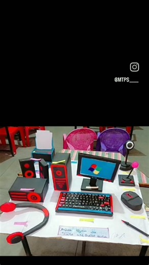 computer system model with input and output device.......😊😊....#model #computer system