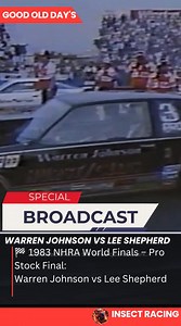 43K views · 1K reactions | Final Pro Stock 1983 Warren Johnson Vs Lee Shepherd | Insect Racing | Facebook