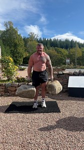 A cheeky lift of the Dinnie Stones today. No belt no problem 💪🌶️ #stoltmanbrothers #strongman #scotland #worldsstrongestman #dinniestones | Luke "The Highland Oak" Stoltman