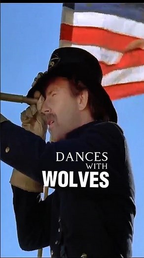 KEVIN COSTNER IN THE MOVIE #danceswithwolves #oldmovies #movieedit