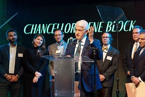 As UCLA continues its push for affordable student housing, Chancellor Block is honored for efforts