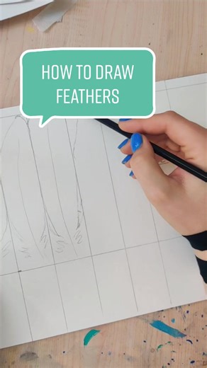 this helped me with drawing feathers so much! #arttip #arthack #drawingtip #drawingfeathers #feathers #howtodraw #eastdrawing