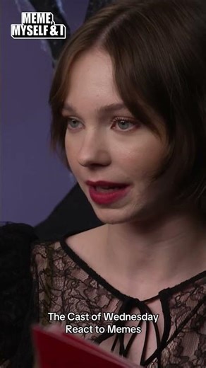 The Cast of Wednesday React to Memes
