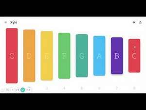 Pitch Practice: Online Xylophone: Going DOWN