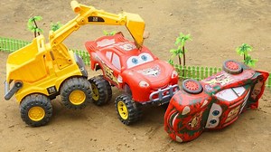 17K views · 355 reactions | Excavator Toys chases Lightning Mcqueen mischief - Disney Cars Toys | Toy Car Videos | Facebook