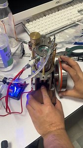 transparent single-cylinder engine model#enginemodel #miniengine #enginediy #modelengine #diy | Chuan QI Engine