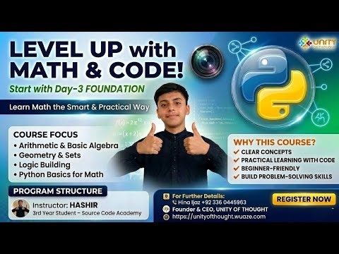 How to Master Math using Python Coding! (Level 1 Foundation) | Day-3 #popular #1233 #homeschooling